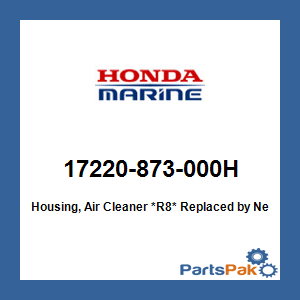 Honda 17220-873-000H Housing, Air Cleaner *R8* (Red); 17220873000H