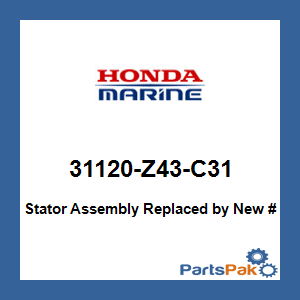 Honda 31120-Z43-C31 Stator Assembly; 31120Z43C31