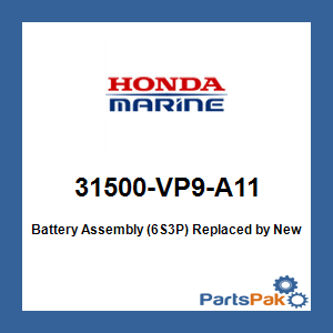 Honda 31500-VP9-A11 Battery Assembly (6S3P); 31500VP9A11