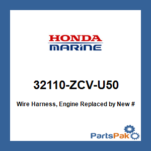 Honda 32110-ZCV-U50 Wire Harness, Engine; 32110ZCVU50