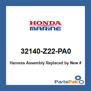 Honda 32140-Z22-PA0 Harness Assembly; 32140Z22PA0