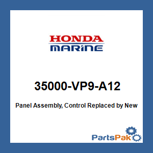 Honda 35000-VP9-A12 Panel Assembly, Control; 35000VP9A12