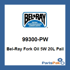 Bel-Ray 99300-PW; Bel-Ray Fork Oil 5W 20L Pail