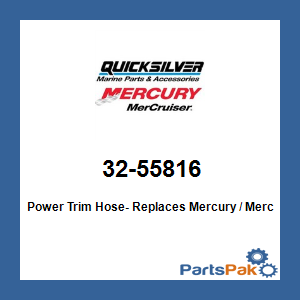 Quicksilver 32-55816; Power Trim Hose- Replaces Mercury / Mercruiser