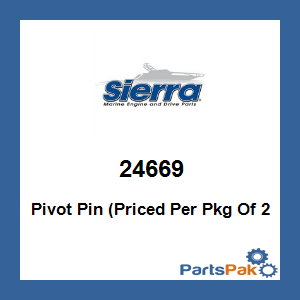 Sierra 24669; Pivot Pin (Priced Per Pkg Of 2