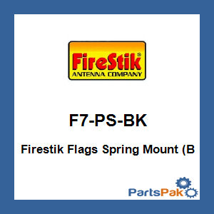 Firestik F7-PS-BK; Firestik Flags Spring Mount (B
