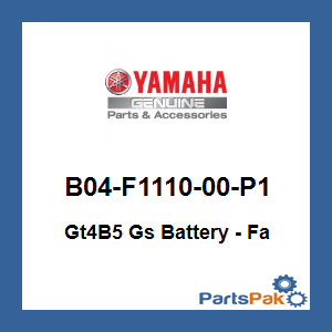 Yamaha B04-F1110-00-P1 Frame Complete; New # B04-F1110-01-P1