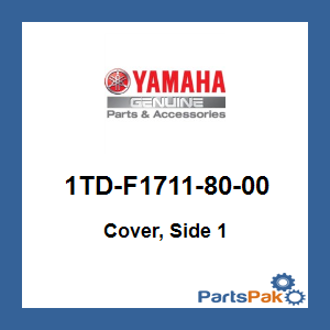 Yamaha 1TD-F1711-80-00 Cover, Side 1; 1TDF17118000