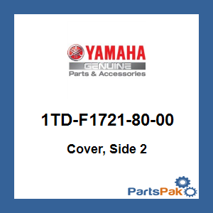 Yamaha 1TD-F1721-80-00 Cover, Side 2; 1TDF17218000