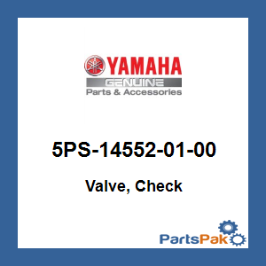 Yamaha 5PS-14552-01-00 Valve, Check; 5PS145520100