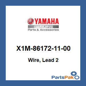 Yamaha X1M-86172-11-00 Wire, Lead 2; X1M861721100