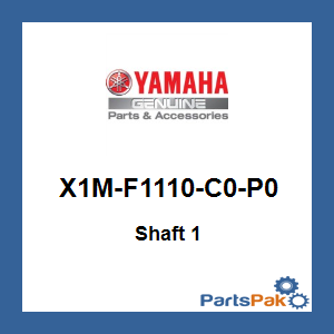 Yamaha X1M-F1110-C0-P0 Shaft 1; X1MF1110C0P0