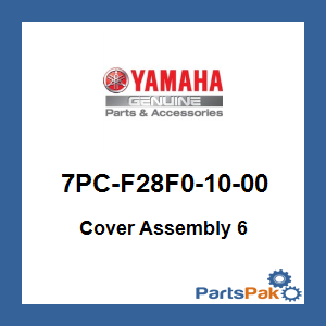 Yamaha 7PC-F28F0-10-00 Cover Assembly 6; 7PCF28F01000