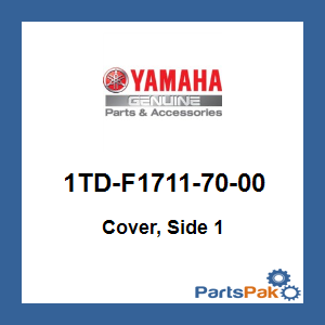 Yamaha 1TD-F1711-70-00 Cover, Side 1; 1TDF17117000