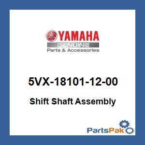 Yamaha 5VX-18101-12-00 Shift Shaft Assembly; 5VX181011200