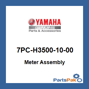 Yamaha 7PC-H3500-10-00 Meter Assembly; 7PCH35001000