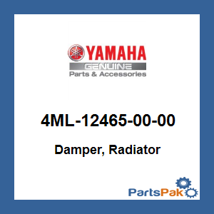 Yamaha 4ML-12465-00-00 Damper, Radiator; 4ML124650000