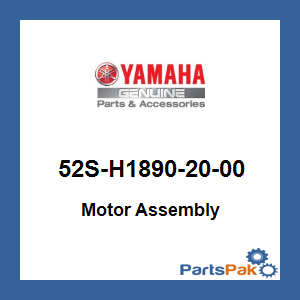 Yamaha 52S-H1890-20-00 Motor Assembly; New # 52S-H1890-21-00