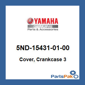 Yamaha 5ND-15431-01-00 Cover, Crankcase 3; New # 5ND-15431-02-00