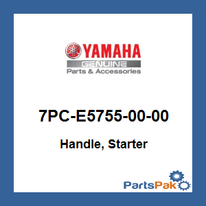 Yamaha 7PC-E5755-00-00 Handle, Starter; 7PCE57550000
