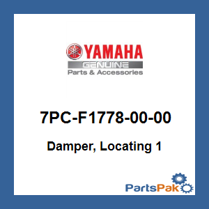 Yamaha 7PC-F1778-00-00 Damper, Locating 1; 7PCF17780000