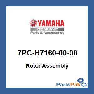 Yamaha 7PC-H7160-00-00 Rotor Assembly; 7PCH71600000