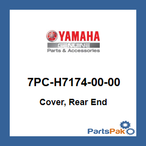 Yamaha 7PC-H7174-00-00 Cover, Rear End; 7PCH71740000