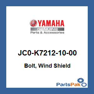 Yamaha JC0-K7212-10-00 Bolt, Wind Shield; JC0K72121000