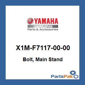 Yamaha X1M-F7117-00-00 Bolt, Main Stand; X1MF71170000