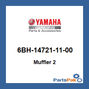 Yamaha 6BH-14721-11-00 Muffler 2; 6BH147211100