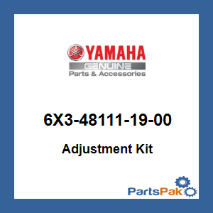 Yamaha 6X3-48111-19-00 Adjustment Kit; 6X3481111900