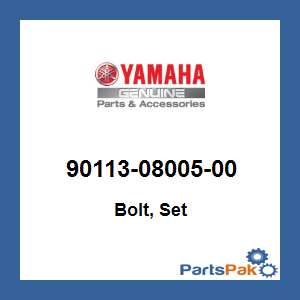 Yamaha 90113-08005-00 Bolt, Set; 901130800500