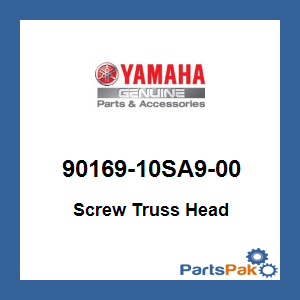 Yamaha 90169-10SA9-00 Screw Truss Head; 9016910SA900