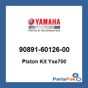 Yamaha 90891-60126-00 Piston Kit Yxe700; 908916012600