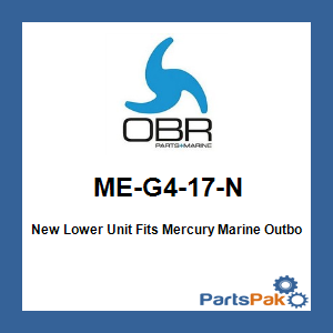 OBR ME-G4-17-N; New Lower Unit Fits Mercury Marine Outboard F150 Pro Xs 2011-Up (20-inch shaft)