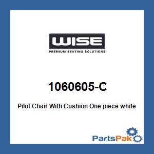 Wise Seats 1060605-C; Pilot Chair With Cushion