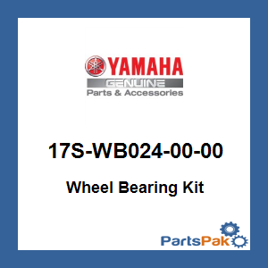 Yamaha 17S-WB024-00-00 Wheel Bearing Kit; 17SWB0240000