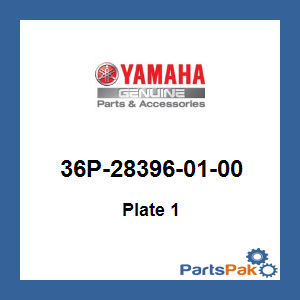 Yamaha 36P-28396-01-00 Plate 1; 36P283960100