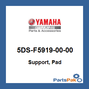 Yamaha 5DS-F5919-00-00 Support, Pad; 5DSF59190000