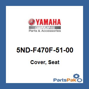 Yamaha 5ND-F470F-51-00 Cover, Seat; 5NDF470F5100