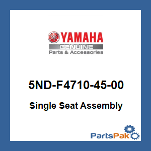 Yamaha 5ND-F4710-45-00 Single Seat Assembly; 5NDF47104500