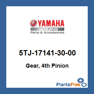 Yamaha 5TJ-17141-30-00 Gear, 4th Pinion; 5TJ171413000