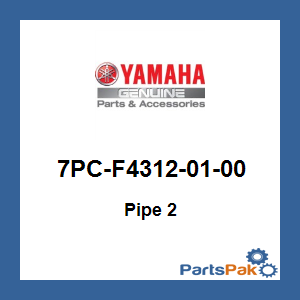 Yamaha 7PC-F4312-01-00 Pipe 2; 7PCF43120100