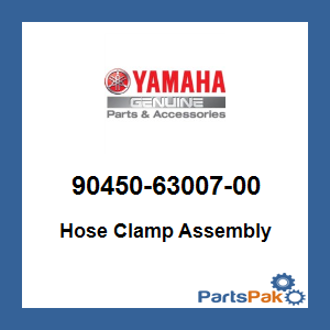 Yamaha 90450-63007-00 Hose Clamp Assembly; 904506300700