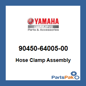 Yamaha 90450-64005-00 Hose Clamp Assembly; 904506400500
