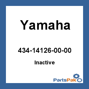 Yamaha 42X-13542-00-00 (Inactive Part)