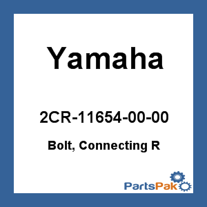 Yamaha 2CR-11654-00-00 Bolt, Connecting R; 2CR116540000