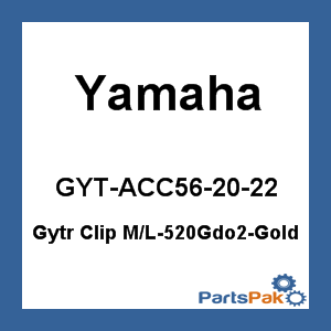 Yamaha GYT-ACC56-20-22 Gytr Clip M/L-520Gdo2-Gold; GYTACC562022