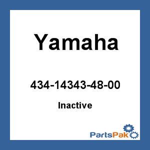 Yamaha 42X-13543-00-00 (Inactive Part)