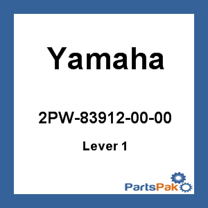 Yamaha 2PW-83912-00-00 Lever 1; 2PW839120000